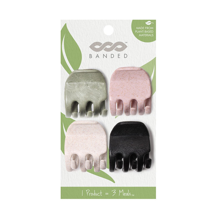 Rainforest Recycled Claw Clips 4pk